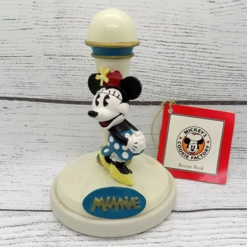 Disney Minnie Mouse Cookie Factory Ceramic Cookie Stamp‎ Mold